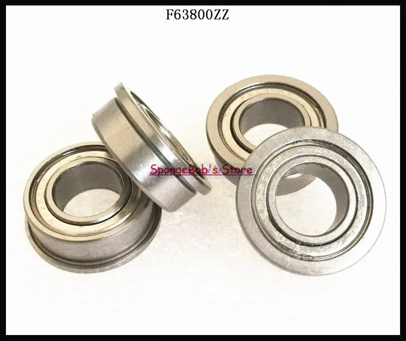 

25pcs/Lot F63800ZZ F63800 ZZ 10x19x7mm Flange Thin Wall Deep Groove Ball Bearing