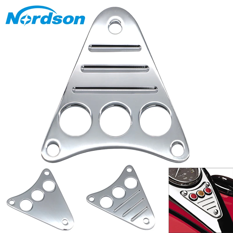 Nordson Motorcycle Dashboard Decoration Plaque Cover  For Kawasaki Vulcan EN500A VN800A Classic VN800 Motorcycle Parts