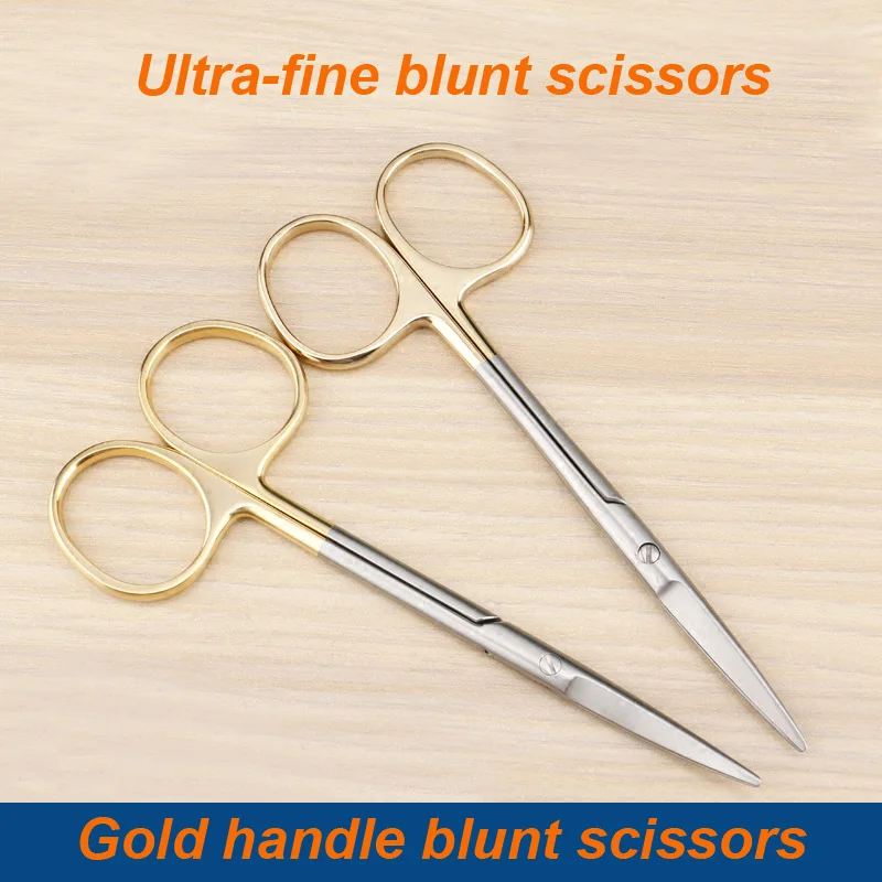 BeautyGold handle blunt scissors scissors nose plastic surgery scissors stainless steel instrument tool nasal cavity  yelid tool