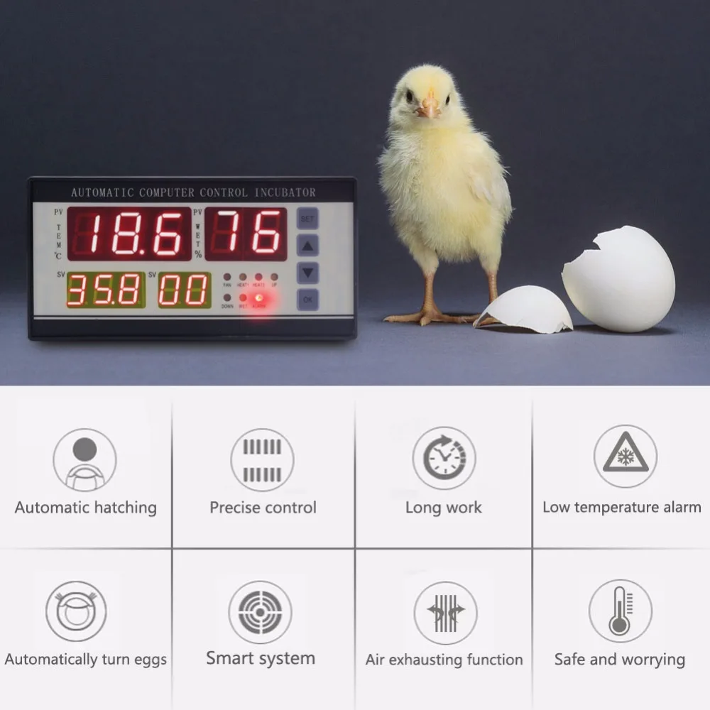 XM-18 Digital automatic small egg incubator thermostat controller for humidity and temperature controlling