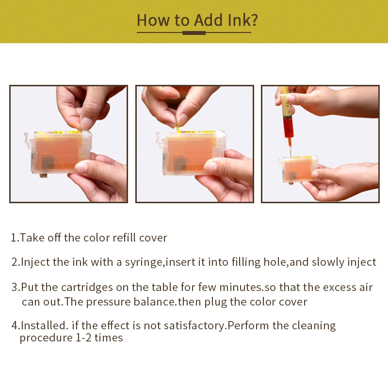 Imagem -04 - Cartucho de Tinta para Impressora Epson Recarga de Tinta para T0711 T0712 T0713 T0714 Dx6050 Dx7400 Dx7450 Dx8400 Mais Cores de 100ml