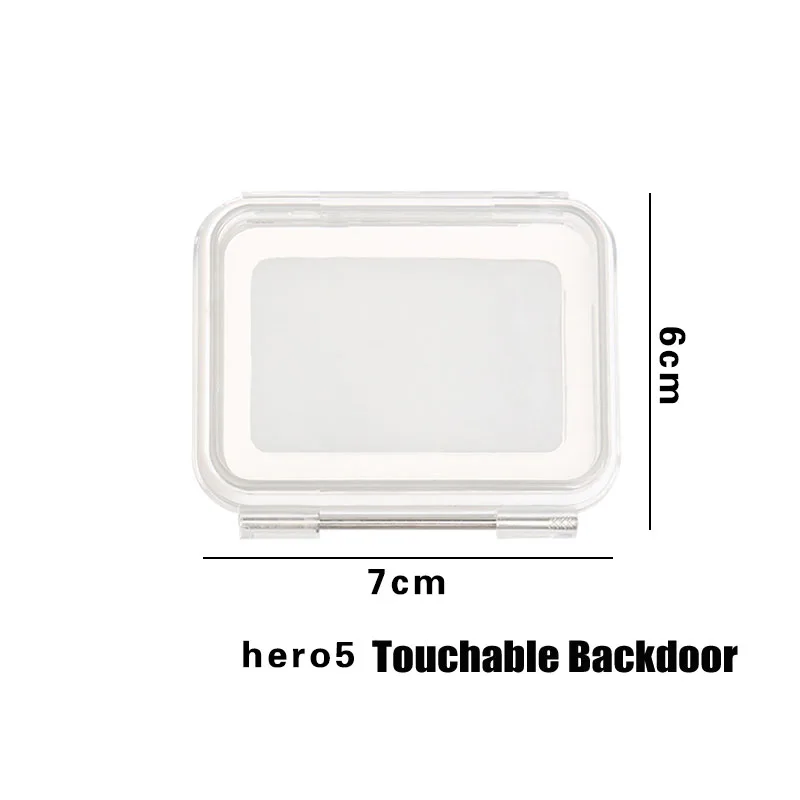 Waterproof Housing Case Diving 45M Protective + Touch Touchable Back Door For Go pro Hero 5 6 7 Black Accessories