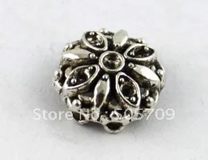 

120PCS Tibetan silver 2-hole flower links A8992