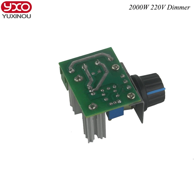 High Quality 1Pc 2000W 220V Dimming Dimmers Thermostat SCR Speed Controller Voltage Regulator