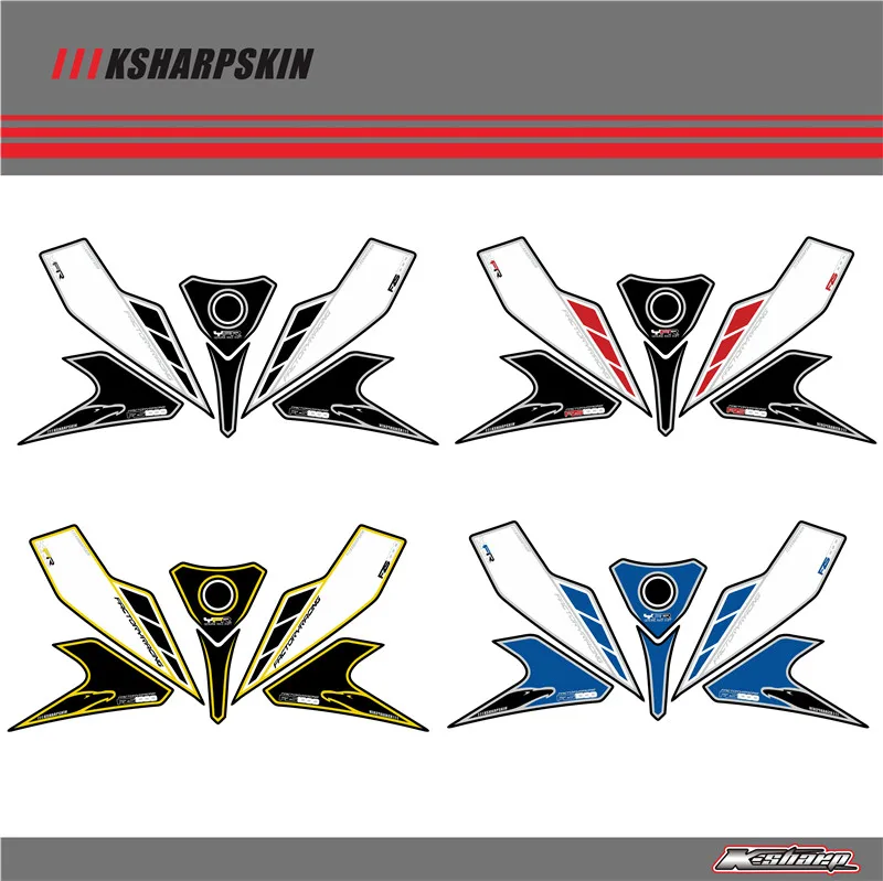 Front Fairing Motor Number Board 3D Gel Protector for YAMAHA FZS1000  2001-05