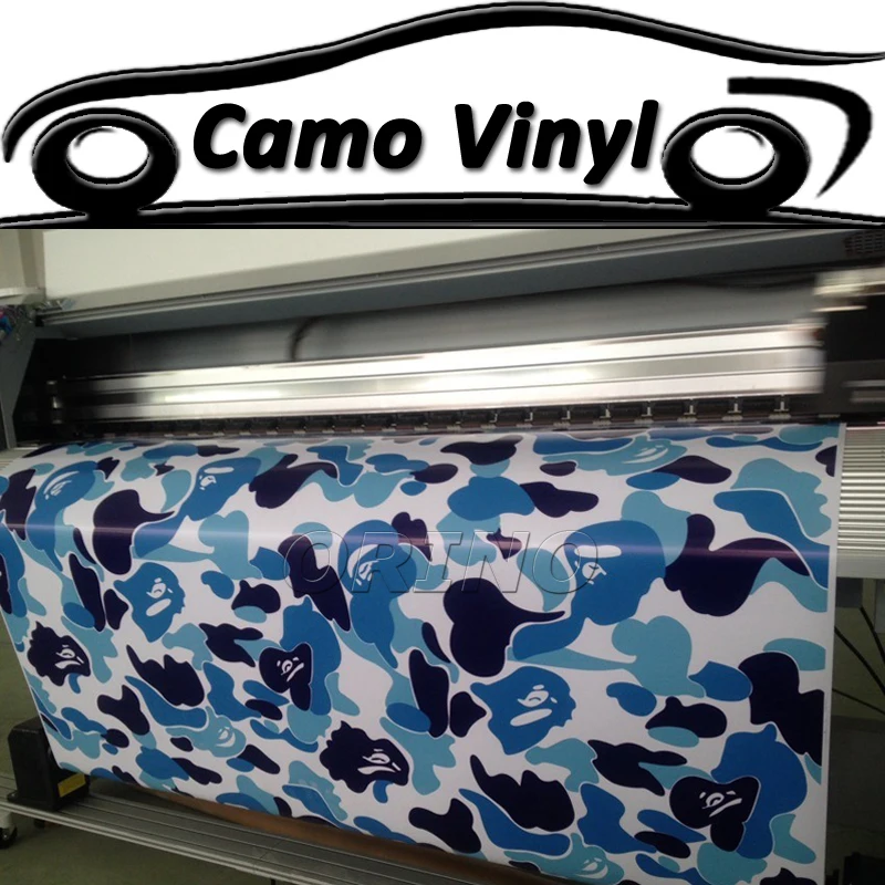 

Car Styling Urban Blue White Vinyl Film Camouflage Car Film Sticker Auto Vehicle Body Wrap Covering Air Bubble Free