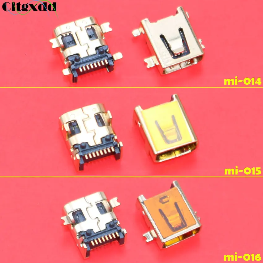 cltgxdd 1~100pcs Mini USB jack 8 Pin SMT SMD PCB female Socket Connector , 8pin Mini USB Charging data cable interface