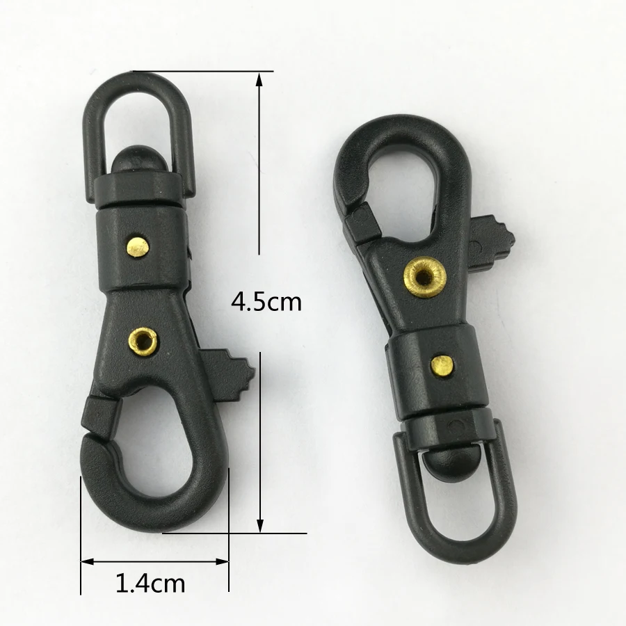 3PCS Outdoor Camping 360 Degree Swivel Mini Tactics Keychain Carabiner Clip Hanging Buckle Hooks Creative Accessories Gift FW045