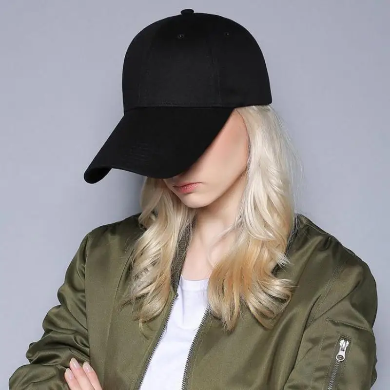 COKK-gorras de béisbol con visera ancha para hombre y mujer, gorra de béisbol con visera ancha, visera de protección solar, color negro en blanco