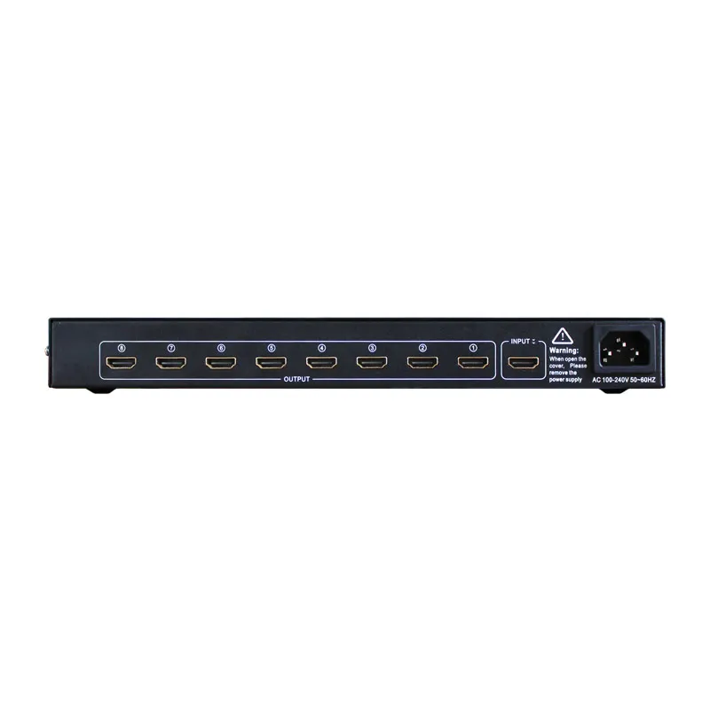 AMS-H1S8 1x8 splitter support 1080p 4K HD resolution like dtech DT-7148 in dicolor led rental display For hdml-compatible