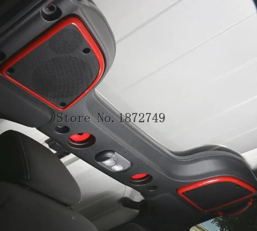 For Jeep Wrangler 2015 2016 Car Interior Top Sound Speaker Box Cover Trim Frame 2pcs car stying