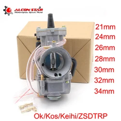 Alconstar Koso Keihin OKO PWK ZSDTRP 21mm 24mm 26mm 28mm 30mm 32mm 34mm Performance Racing Carburetor For Scooter JOG DIO KR150