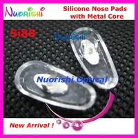 100 Uds 500 Uds 2000 Uds Si88 gafas gafas almohadillas de silicona para la nariz con accesorios de núcleo de Metal 16mm envío gratis