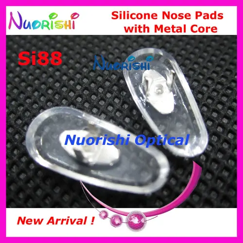 100 Uds 500 Uds 2000 Uds Si88 gafas gafas almohadillas de silicona para la nariz con accesorios de núcleo de Metal 16mm envío gratis