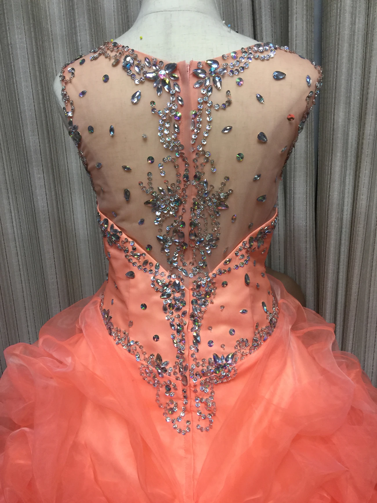 Новое поступление, коралловые платья Quinceanera 2019, бальное платье с бисером, длинное платье для выпускного вечера, платья для 16 лет