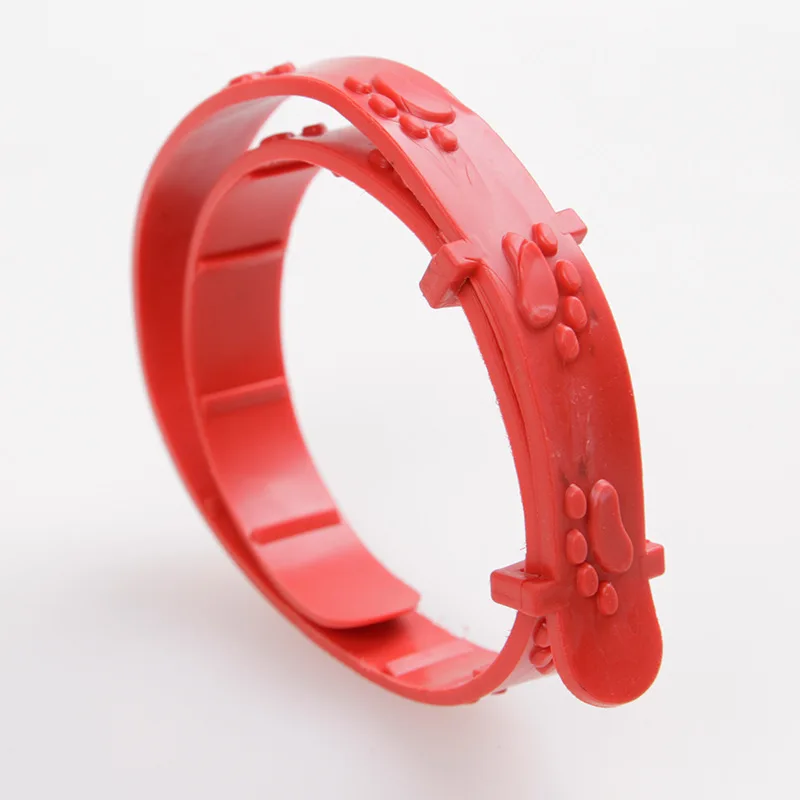 Red Adjustable Dog Neck Strap Anti Flea Mite Acari Tick Remedy Cat Collar Pet Supplies Summer Anti-insect For Kitten