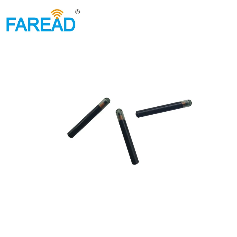 10pcs 4*22mm Mircochip EM4305 Bioglass Rfid 트랜스 폰더 수동 양식업 동물 디지털 애완 동물 ID 태그 칩 식별자