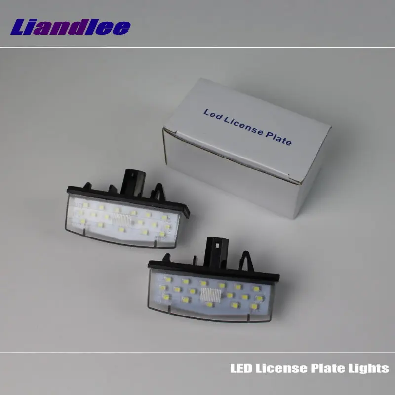 Liandlee Car License Plate Lights For Toyota RAV4 2013-2015 Auto Number Frame Lamp Bulb LED Illumination Accessories