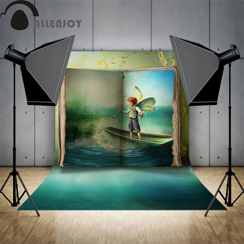 Allenjoy Photo background Book elf River Fairy children kids cartoon professional vinyl backdrops for photography professional