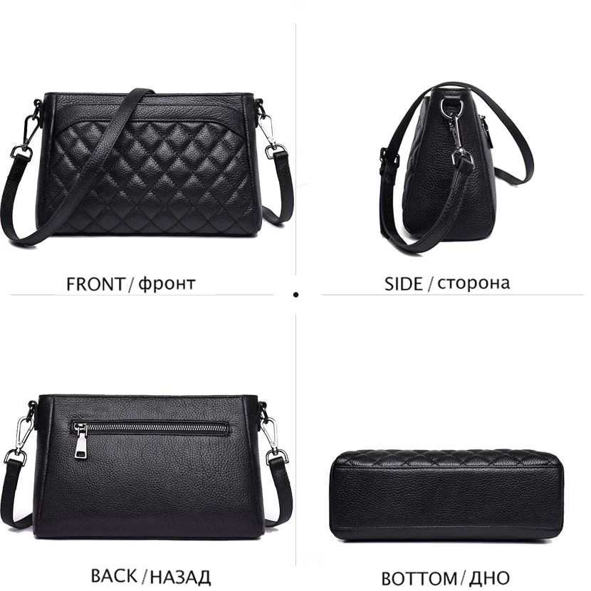 Luxury Brand Diamond Lattice Shoulder Bag Female Fashion Genuine Leather Women Bags Designer Crossbody Bags for Women Clutch Sac