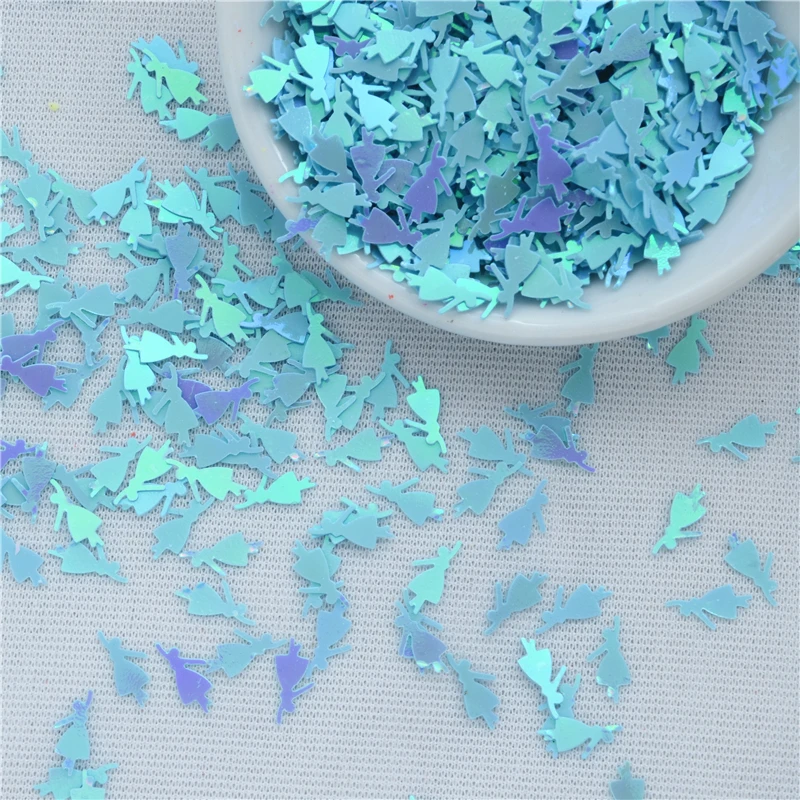 50g/Llot 4*10mm Dancing Girl Flat Loose Sequins Paillette Crafts Scrapbooking Confetti Decoration for Kids DIY