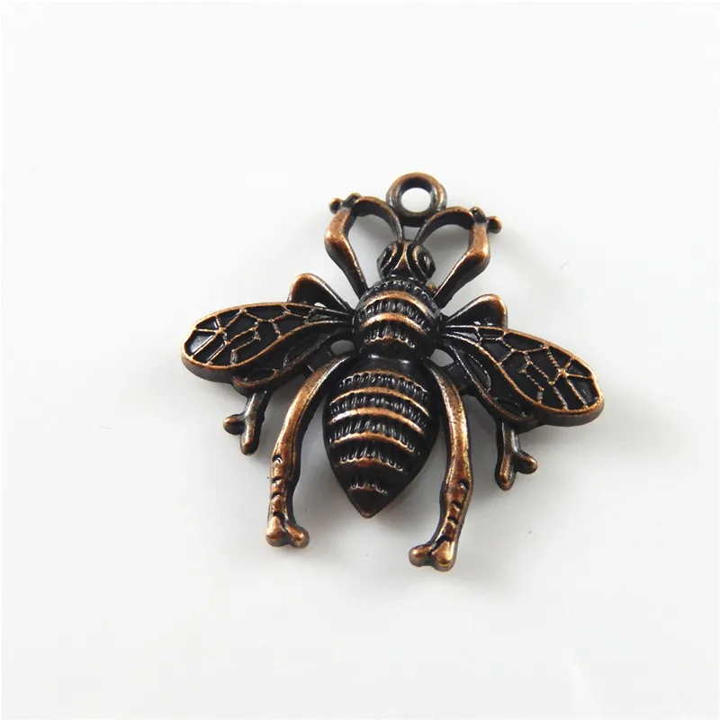 GraceAngie 30PCS  Alloy Brass Insect Bee 27*25mm Wing Pendant Charms Jewelry Accessory Handmade 31772