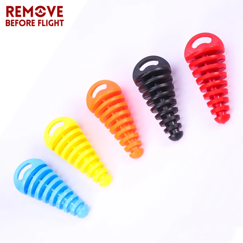 1PC Motorcycle Wash Plug with Remove Before Flight Streamer for 0.6\