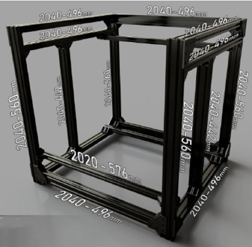 Printer Cube Frame Kit Kit de Hardware Faça Você Mesmo Cr10 Quadro Blv Blv3d