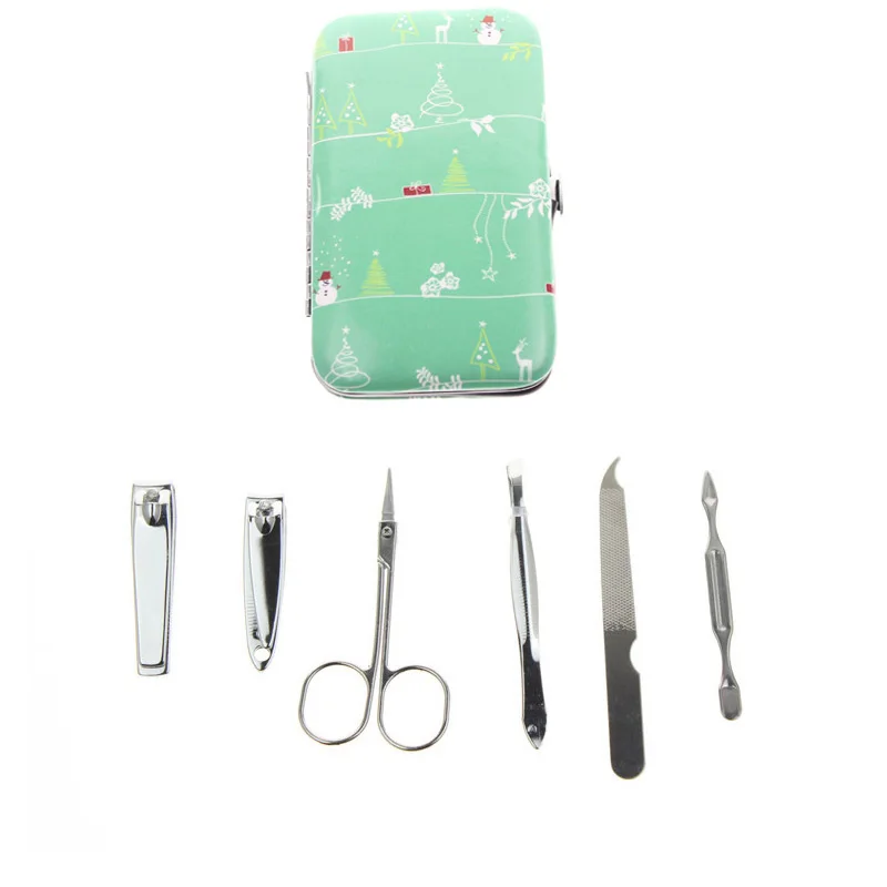 

6 in 1 Professional Manicura Manucure Manicure Sets Wholesale Include Nail Scissor Nail Clipper