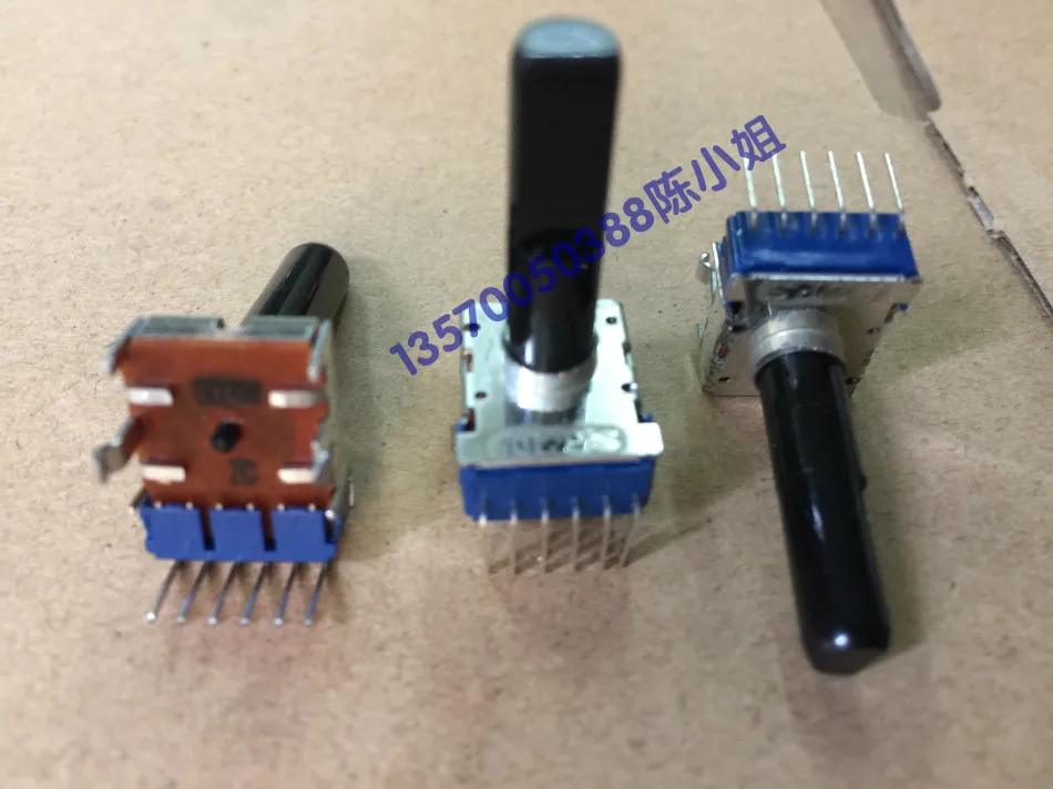 

3pcs for ALPS alpine RK12L1230C2M double connected 6 foot potentiometer W50K with midpoint shaft 23