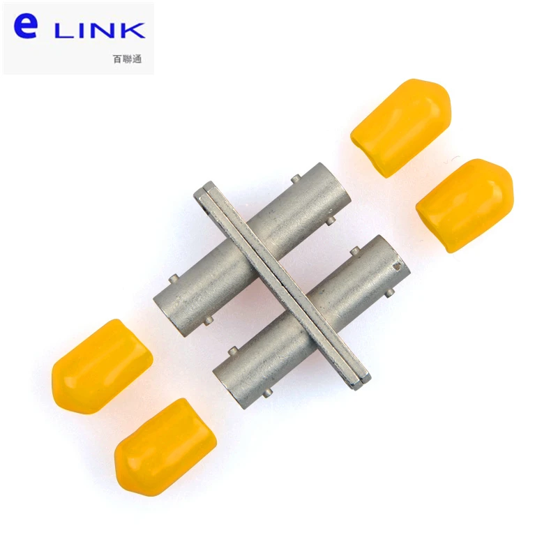 fiber optic adapter ST-ST DUPLEX Singlemode Multimode UPC APC PC optical fibre coupler ceramic sleeve ELINK good 50pcs