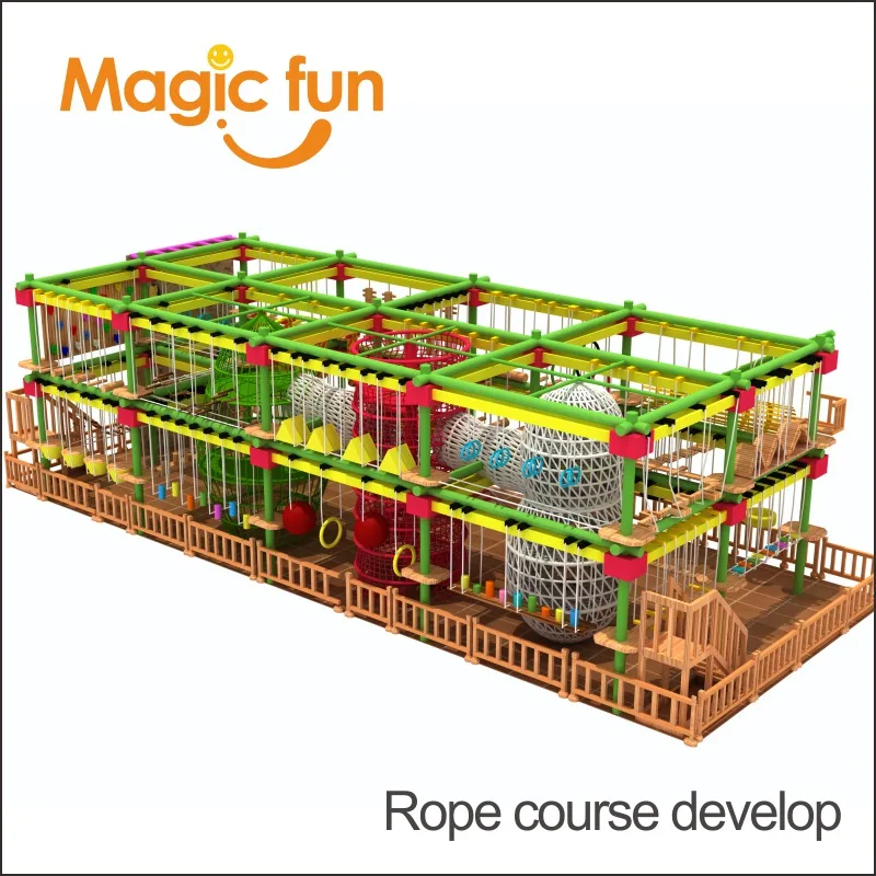 MAGIC FUN outdoor climbing facility rope course with climbing