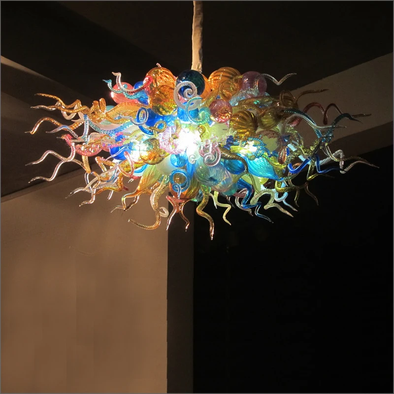 

Art Decorative Designer Glass Pendant Lamps Multi Colored Crystal Led Chandelier Light