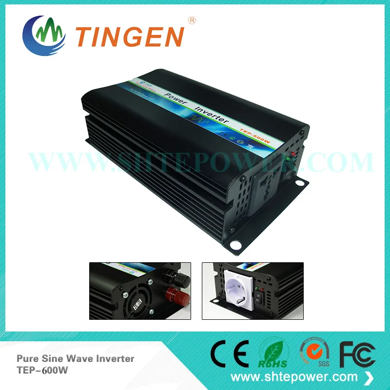 600w Pure Sine Wave Power Inverter, Solar Inverter, DC 24V to AC 230V