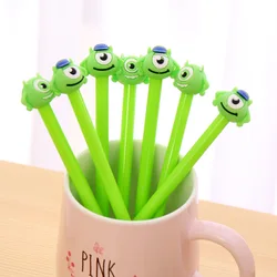 40 Pcs Big Eye Style Neutral Pen Student Black Ink Pen Creative Strange Black Signature Pen Gel Pen Cute Stationary Wholesale