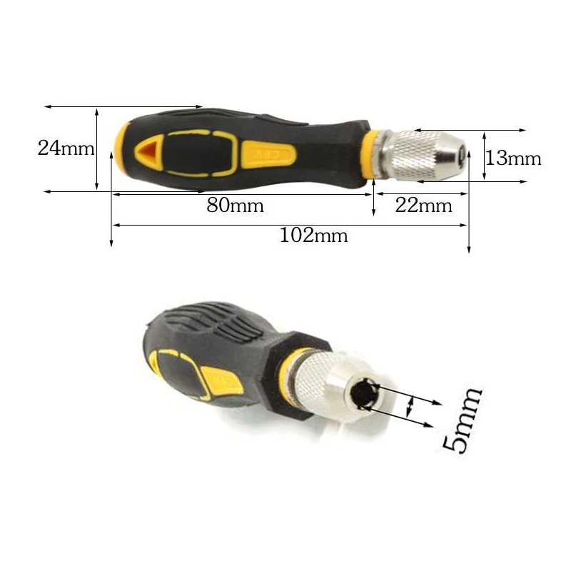 801 Screwdriver bit handle For 5mm Round Electric Screwdriver bits tool