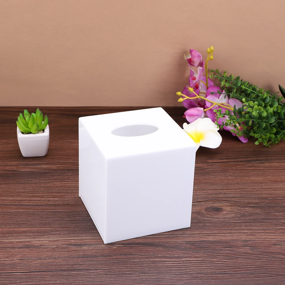 Modern Acrylic Paper Box Napkin Holder Prexiglass Tissue Dispenser TB005