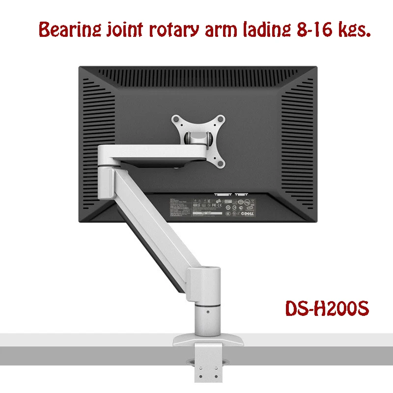 

Super Long-life Desktop Monitor Mount Bearing Joint Rotary Arm Full Motion 14"-32" LCD LED Monitor Holder Loading 1-16kgs