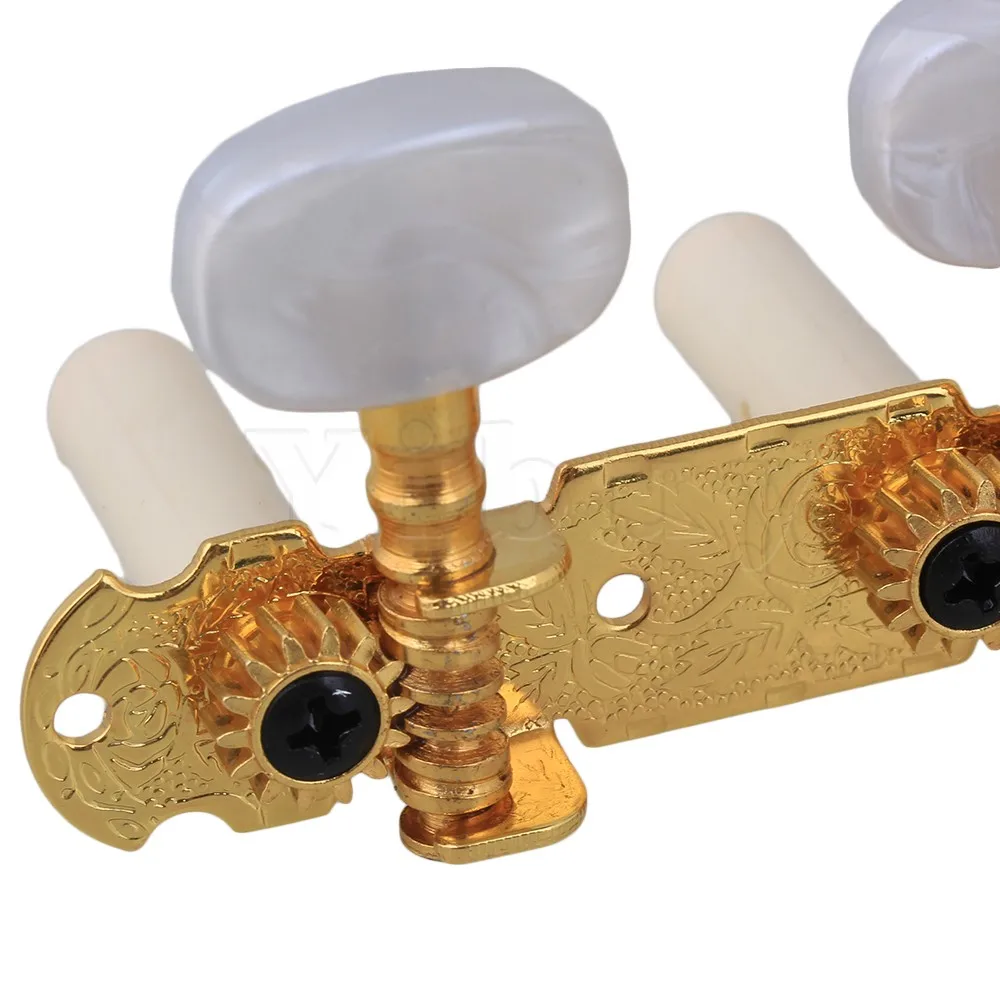 Yibuy Golden Classical Guitar Tuning Pegs Machine Heads Tuner 1R1L