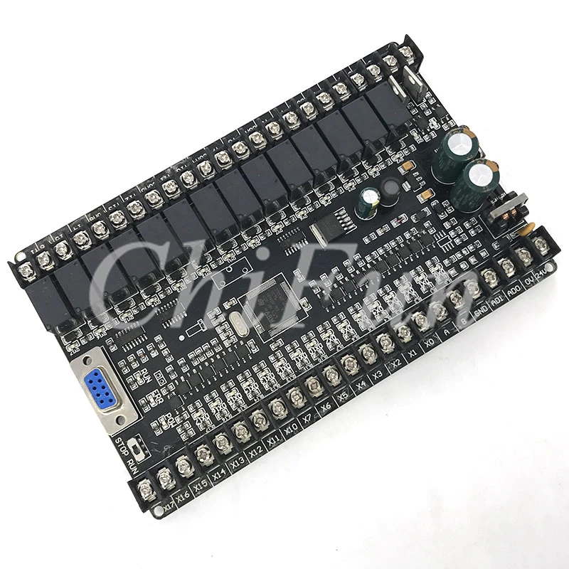 PLC التحكم الصناعي مجلس FX1N-32MRT DC12V التحميل المباشر رصد برمجة تحكم