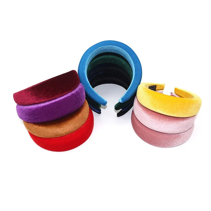 Di nuovo modo di Velluto Hairbands Fasce Per Le Donne Ragazze Fasce Per la Testa di Velluto Hairband Dei Capelli Delle Donne Testa Del Cerchio Dolce Ragazze Copricapi