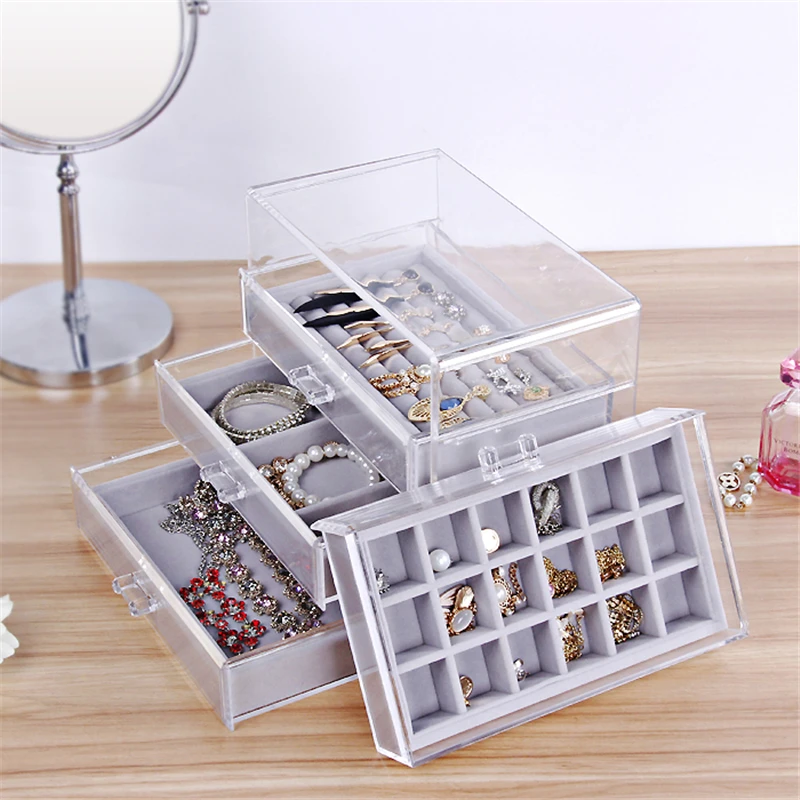 

240*135*195mm jewelry display tray Jewelry Organizer Case Jewellery Box Holder Stand Jewlery Box Bracelet Display Trays