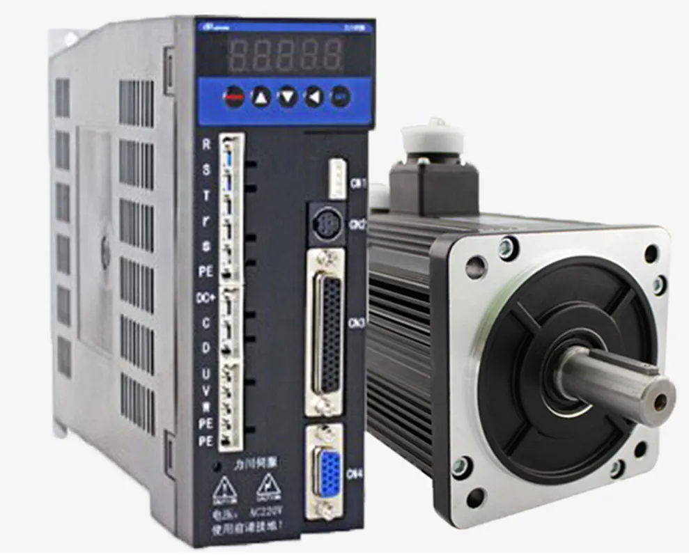 3phase 220V 1800w 1.8kw 6N.m 3000rpm 110mm AC servo motor drive kit 2500ppr with 3m cable