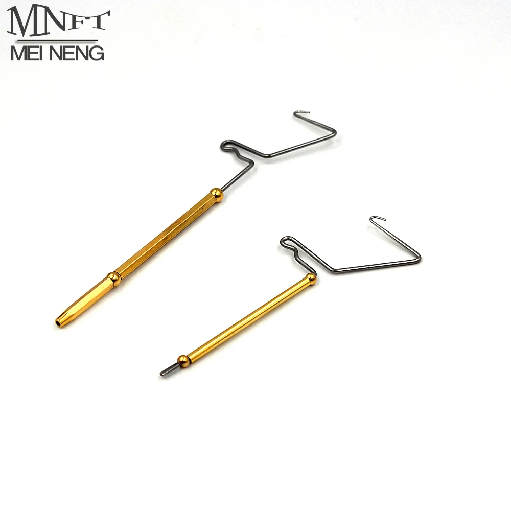 

MNFT 1PCS Brass Whip Finisher Rotary With Built-In Half Hitch Tool Fly Tying Fishing Tools