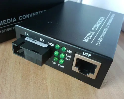 

Telecom Gigabit fiber transceiver for Gigabit fiber network optical transceiver 1000M photoelectric converter SC single mode