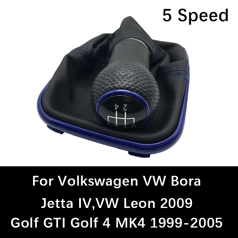 12mm Car Shift Knob For Volkswagen VW Bora Jetta IV Golf GTI Golf 4 MK4 1999-2005 Leon 2009 Manual Lever gear stick shift knob