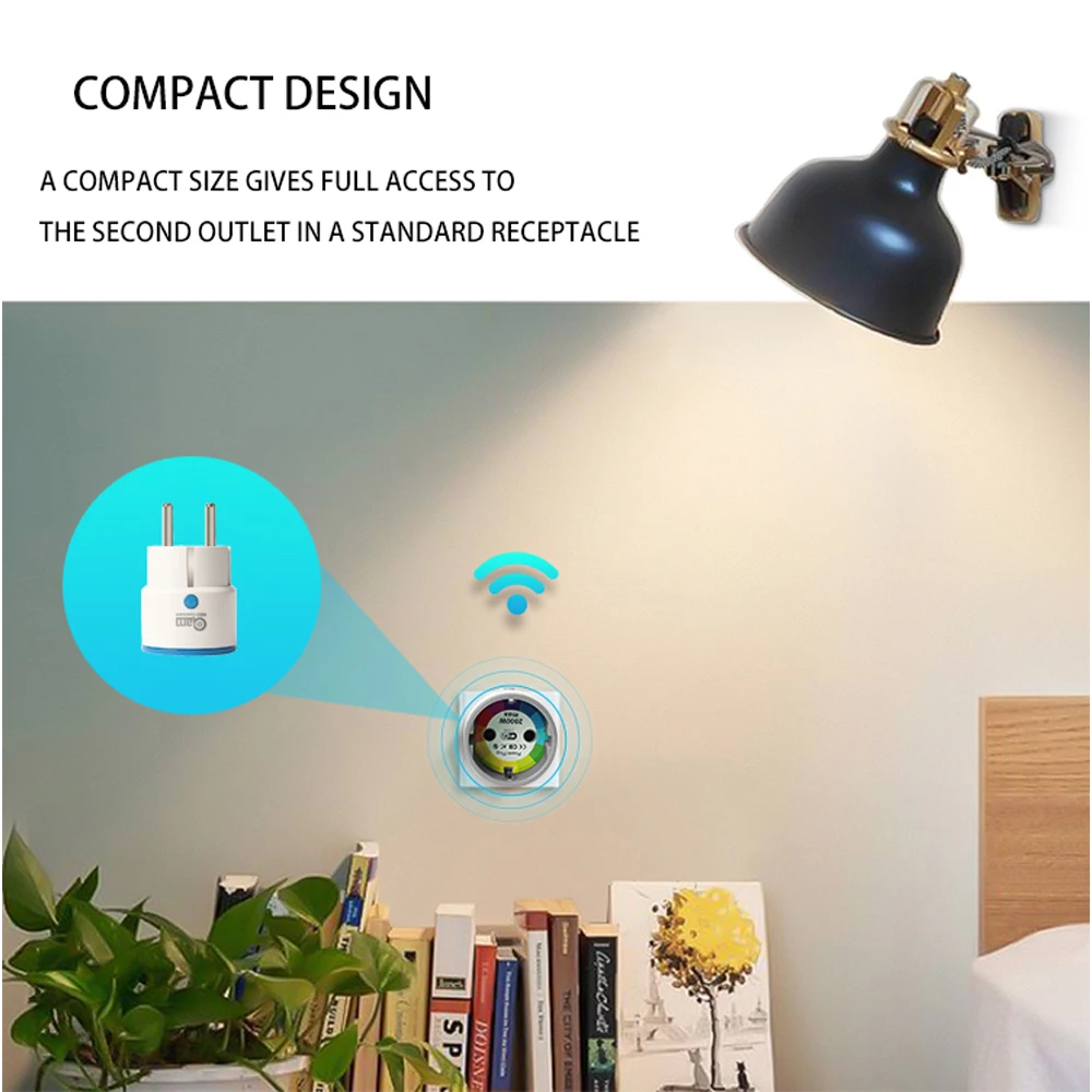 NEO Coolcam Z Wave Plus Mini Smart Power Plug Home Automation Zwave Outlet,Z Wave Range Extender,Energy Monitoring Smart Plug