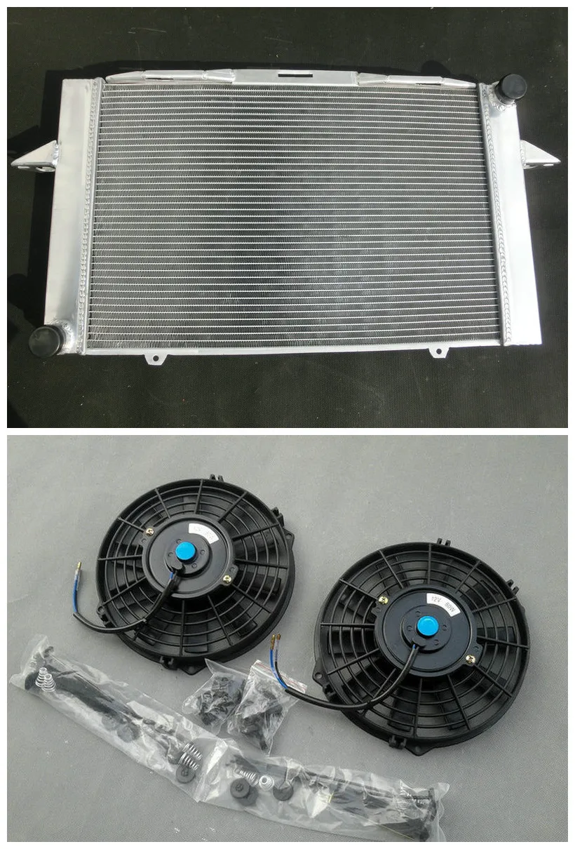 

Brand New Aluminum Radiator + Fan*2 Fit For 1994-1997 Volvo 850 C70 S70 1998 V70 2004 2.3 2.4 2.5 1995 1996 MT