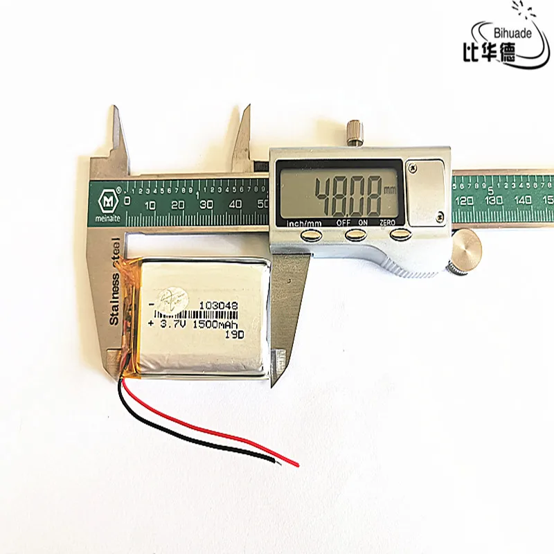 리터 에너지 배터리 3.7V 리튬 배터리 103048 년 초 1500mAh 헤드 라이트 GPS 네비게이터 일반 폴리머 배터리