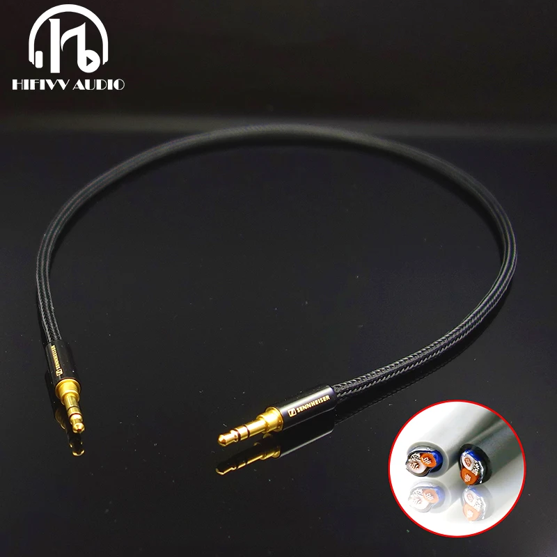 HiFi 3.5mm AUX Audio Cable For JACK Male Plug HIEND Amplifier Connecting Signal Lines